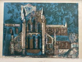 Norman Wade (British 20th century): 'Hexham Abbey'