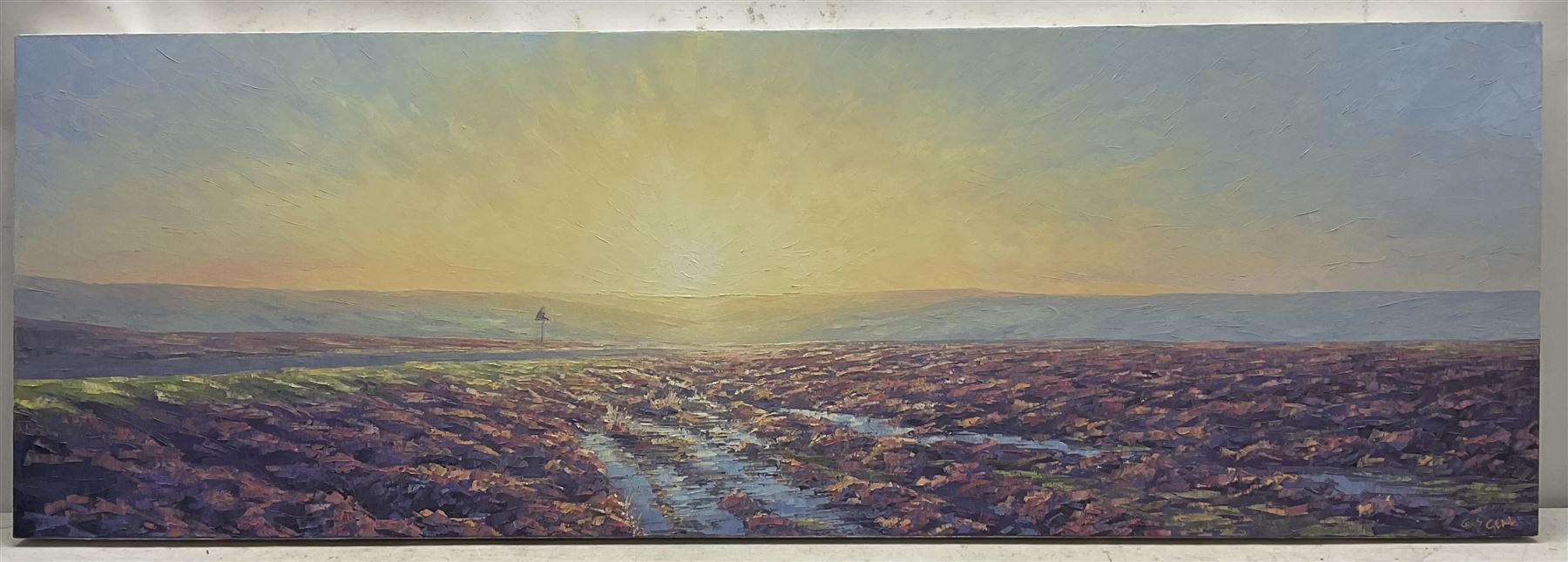 Christopher Geall (British 1965-): Sunrise over the Moors - Image 2 of 3