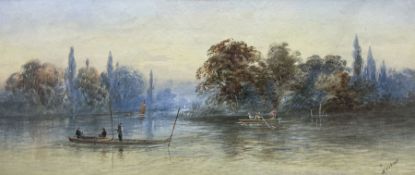 William Henry Vernon (British 1820-1909): Punting on the River