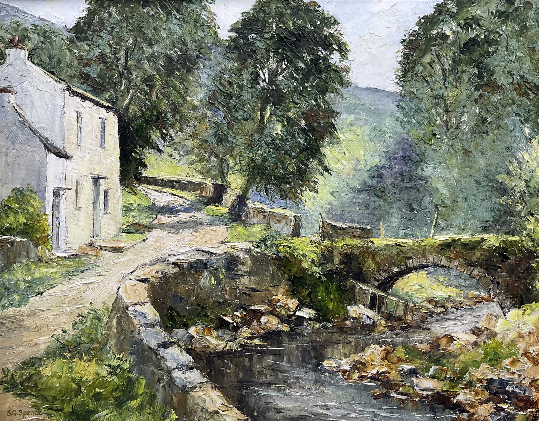 Sheila G Spence (British 20th century): 'The Dee in Dentdale'