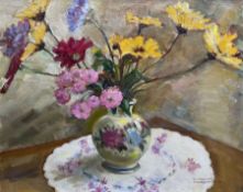 Margaret Micklethwaite (Hull 20th century): Still Life of Flowers