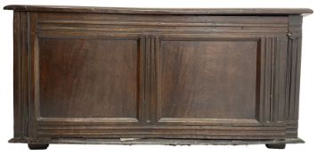 Early 19th century oak coffer or chest