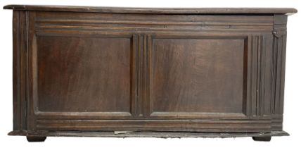 Early 19th century oak coffer or chest