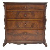 Late 19th century French mahogany chest