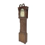 John Staniland of Malton - mid 19th century oak and mahogany 30 hour longcase clock c1860