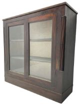 Edwardian mahogany enclosed bookcase