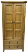 Oak double wardrobe