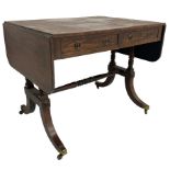 Regency rosewood sofa table