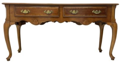 Georgian design walnut console table