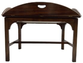 Mahogany butler's tray top coffee table