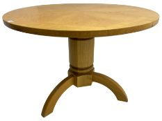 Solid oak dining table