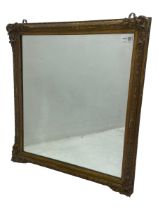 19th century gilt framed wall mirror