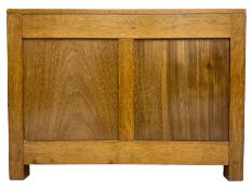 20th century panelled oak blanket chest