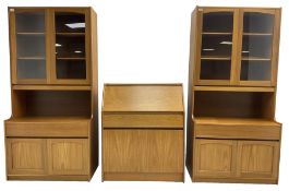Sutcliffe of Todmorden - pair of teak wall units
