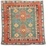 Caucasian turquoise ground rug