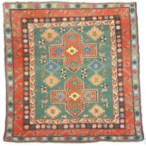 Caucasian turquoise ground rug