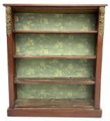 Early 20th century mahogany open bookcase