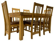 Multi-York - light oak dining table