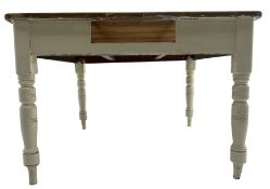 Victorian painted pine kitchen table