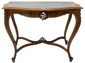 Louis Philippe design walnut console table