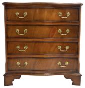 Georgian design mahogany serpentine chest