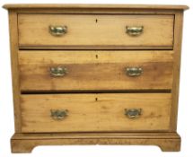 Early 20th century waxed pine chest