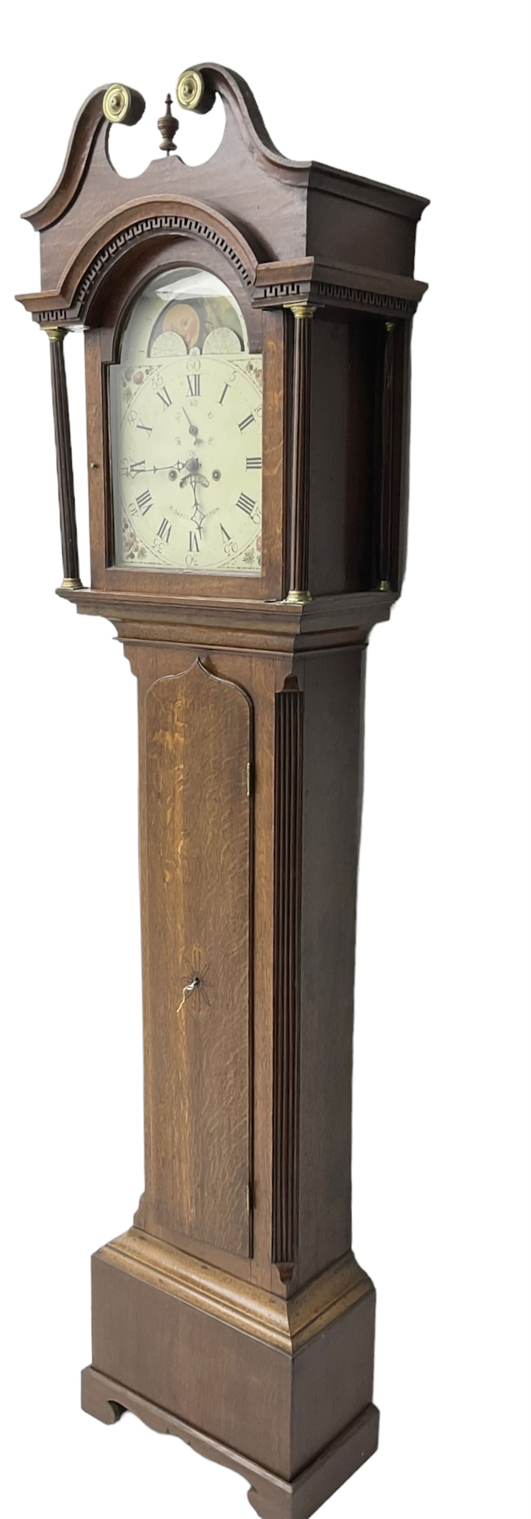 W Sargent of Boston (Lincs) - late 18th century oak cased 8-day longcase clock - Image 4 of 7