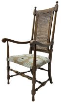 Early 20th century beech framed armchair