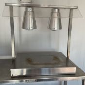 Parry C2LU 1000W stainless steel table top carvery food warmer