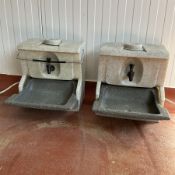 Two Teal Handeman portable hand warm water wash stations - THIS LOT IS TO BE COLLECTED BY APPOINTMEN
