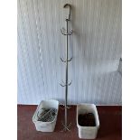 Stainless vertical meat hanger