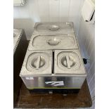 Buffalo four pot Bain Marie - spares or repairs - THIS LOT IS TO BE COLLECTED BY APPOINTMENT FROM DU