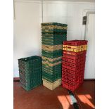 Approx. 56 Food grade plastic stacking trays - THIS LOT IS TO BE COLLECTED BY APPOINTMENT FROM DUGGL