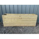 Large Ruby rectangular tantalised timber planters