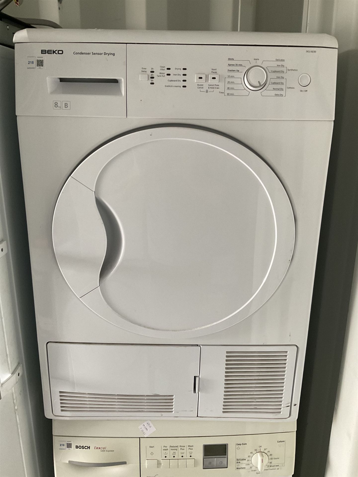 Beko DCU 8230 condenser tumble dryer