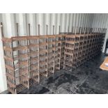 Large heavy metal school shoe racks (9m wide total)