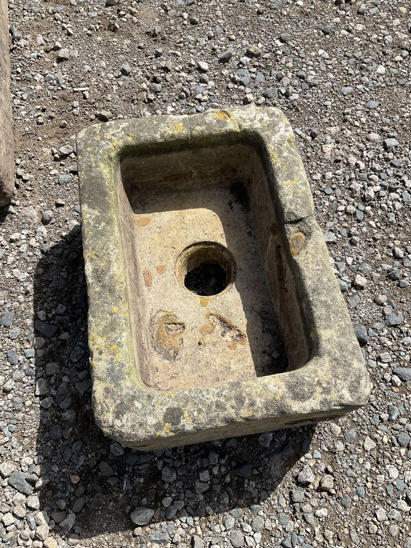 Three small shallow stone troughs various sizes - Image 2 of 5