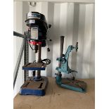 Draper 2500rpm 180w pillar drill together with Black and Decker pillar drill stand