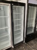 Interlevin SC381 left handle glass door fridge