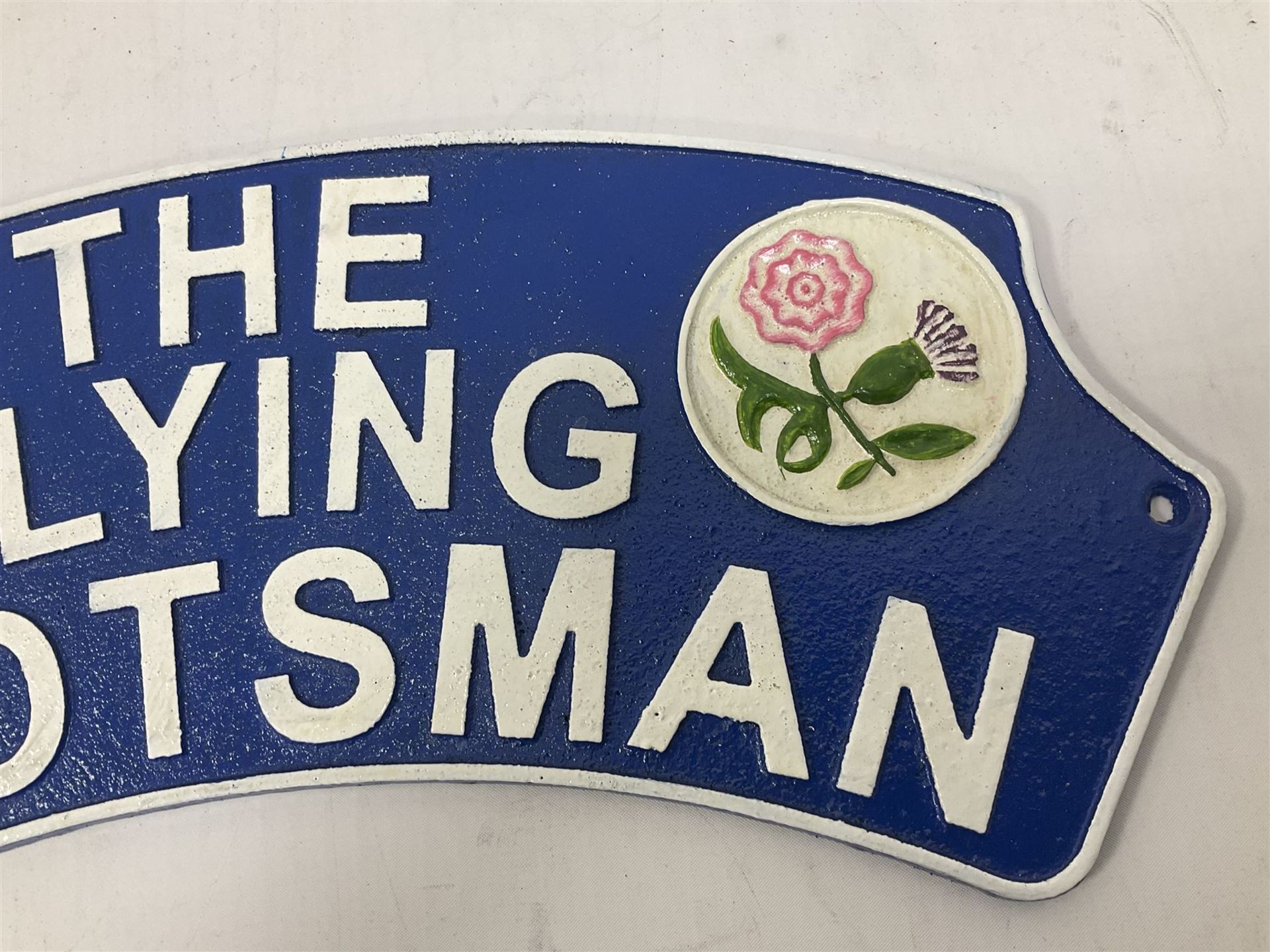 Cast metal sign 'The Flying Scotsman' - Image 3 of 5