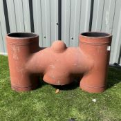 Victorian terracotta chimney cowl - THIS LOT IS TO BE COLLECTED BY APPOINTMENT FROM DUGGLEBY STORAGE