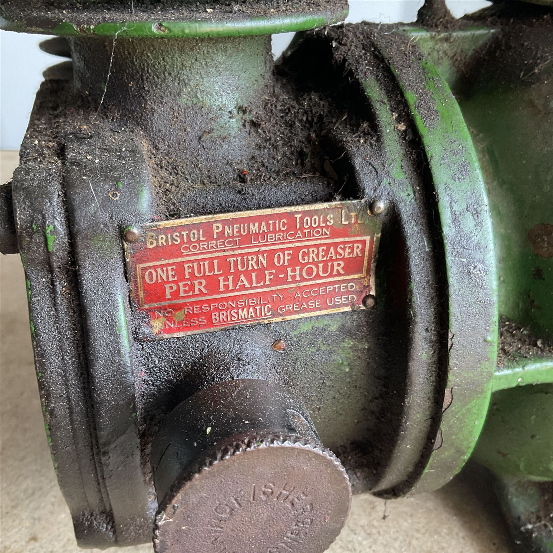 Vintage Bristol Pneumatic Tools air compressor - Image 3 of 5