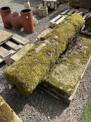 Large 19th century stone garden roller