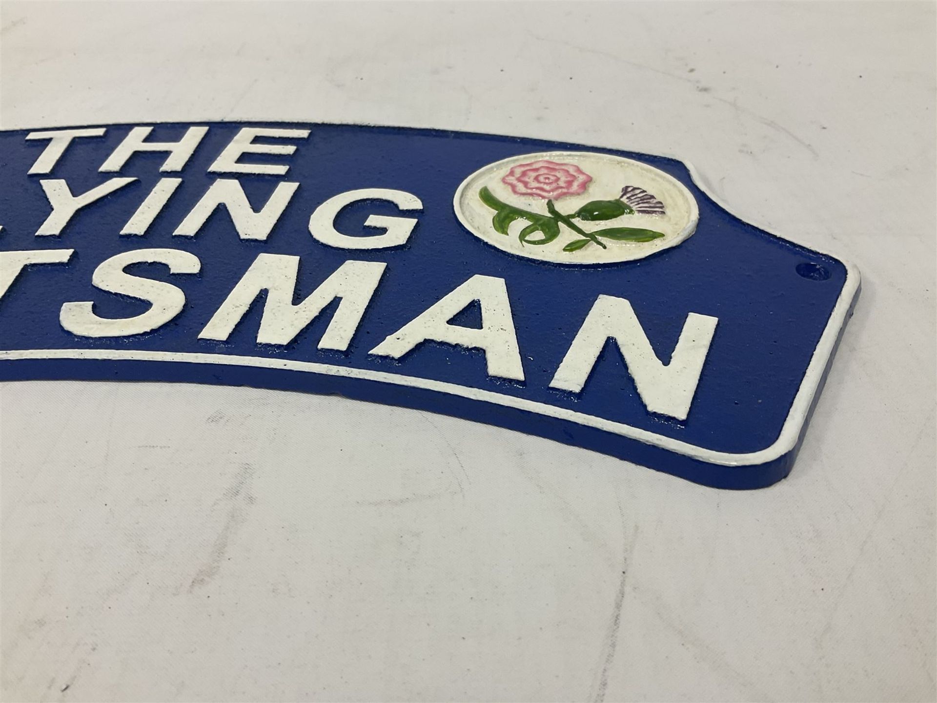 Cast metal sign 'The Flying Scotsman' - Image 4 of 5