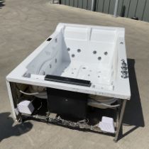Fibreglass jacuzzi with built in TV and cd player