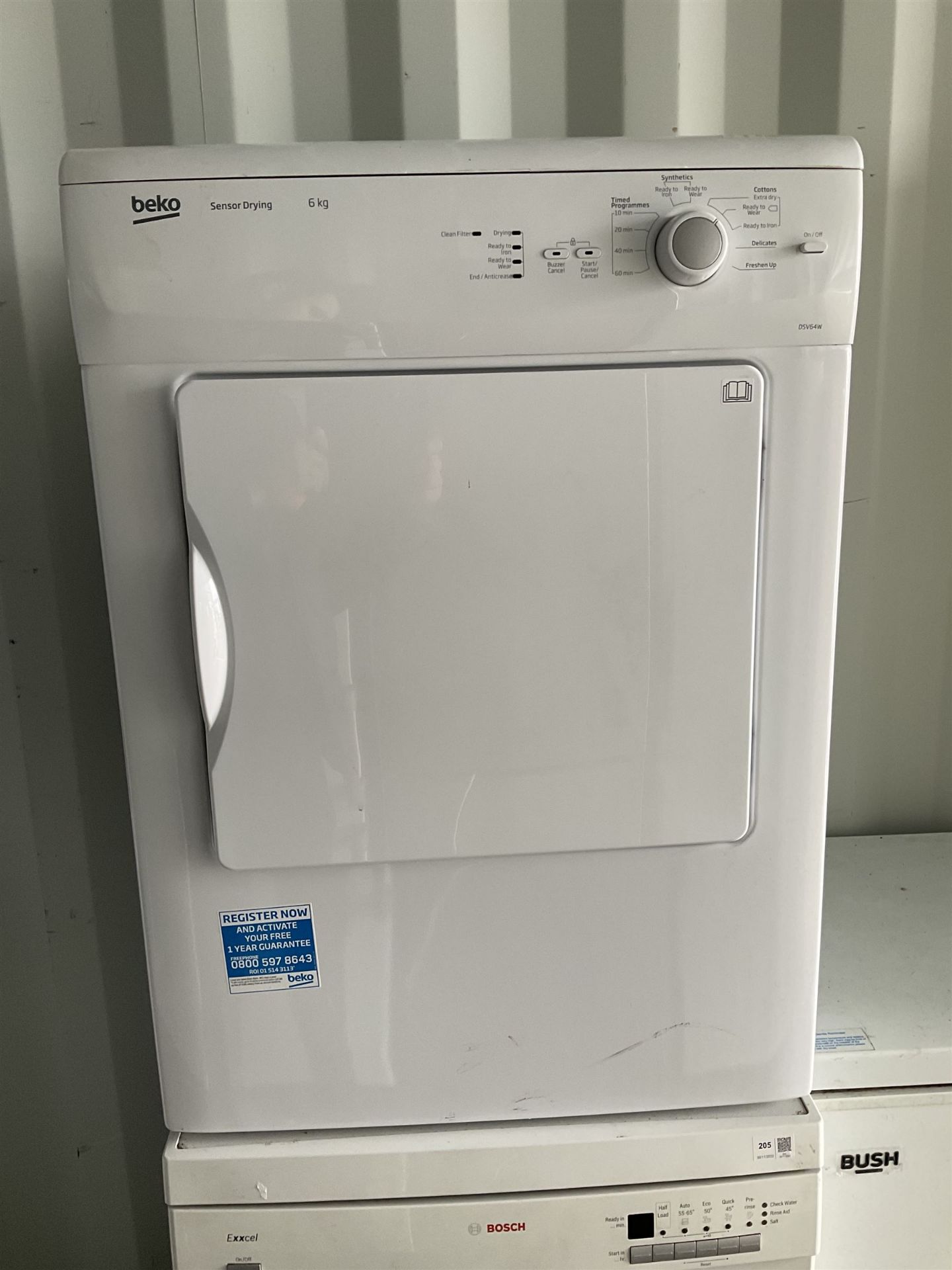 Beko DSV64W 6kg vented tumble dryer