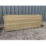 Large Ruby rectangular tantalised timber planters