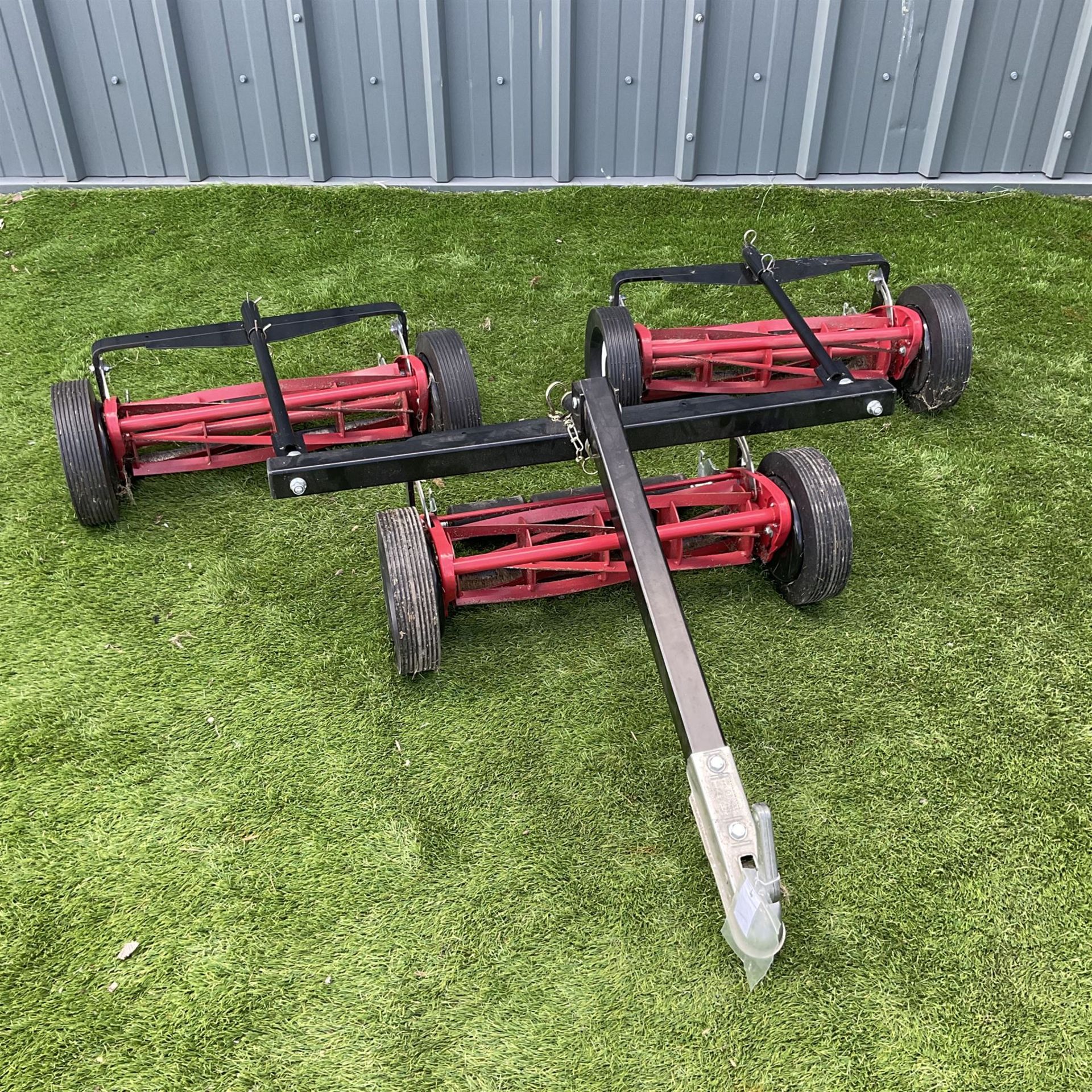 Three sectional trailed 58� mini gang mower