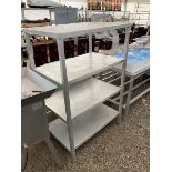 Aluminium commercial four tier racking stand