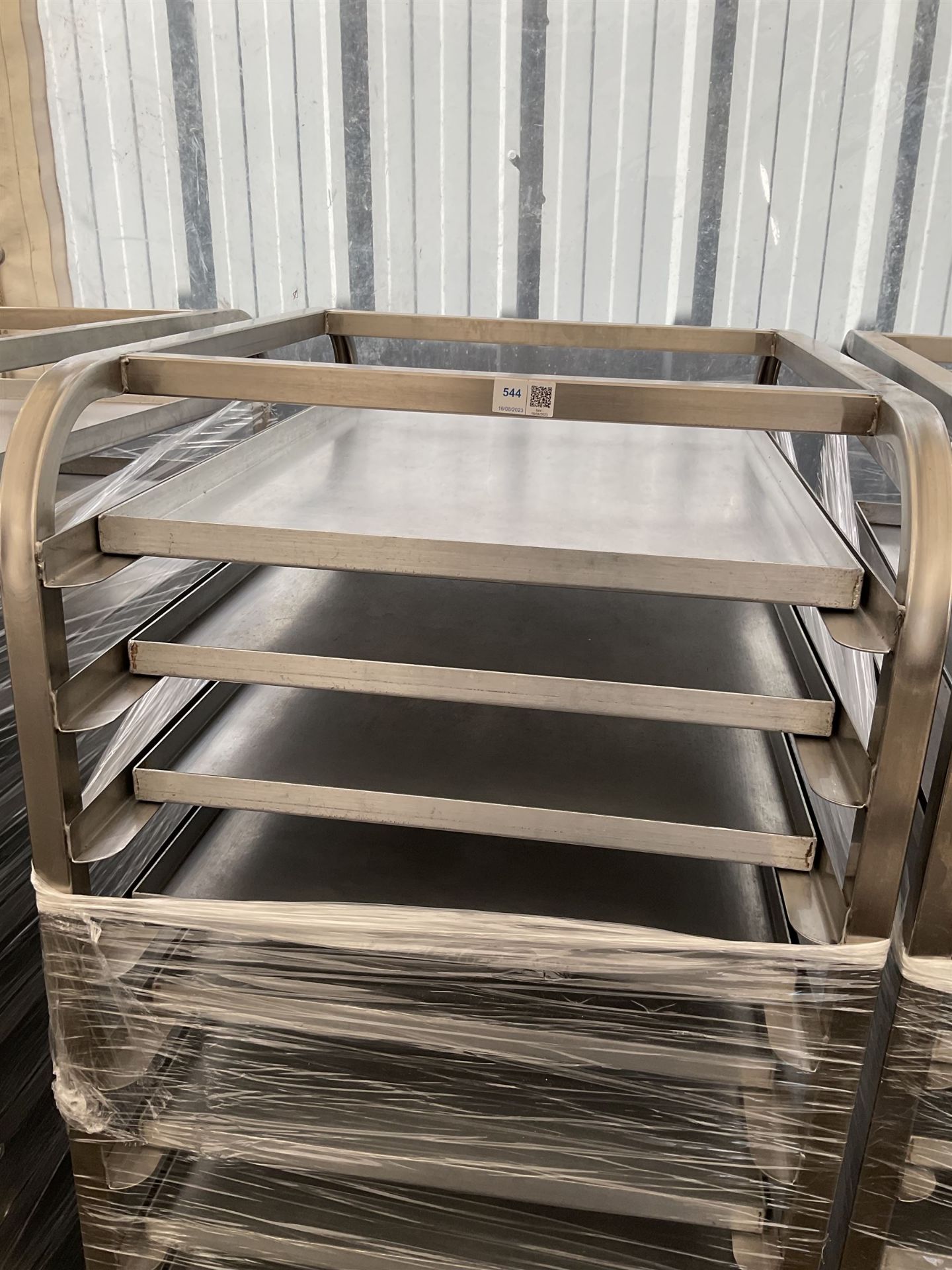 Stainless steel commercial tray rack trolley - Image 2 of 3